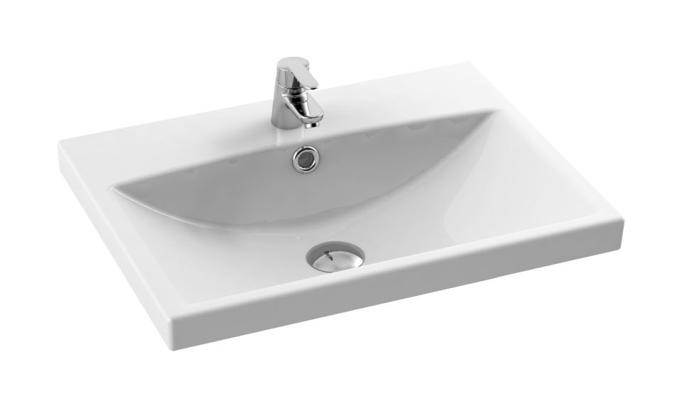 CeraStyle Elite umywalka 60x45 cm meblowa prostokątna biała 032000-u