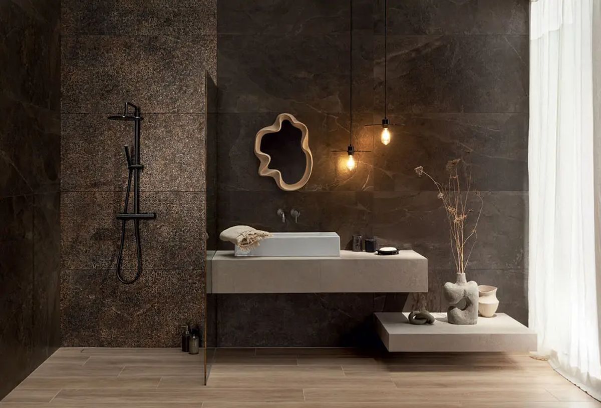 Tubądzin Grand Cave Brown płytka podłogowa 79,8x79,8 cm brązowa