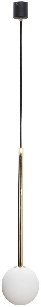 Zuma Line Ali lampa wisząca 1x40 W biała-czarna-złota 5639