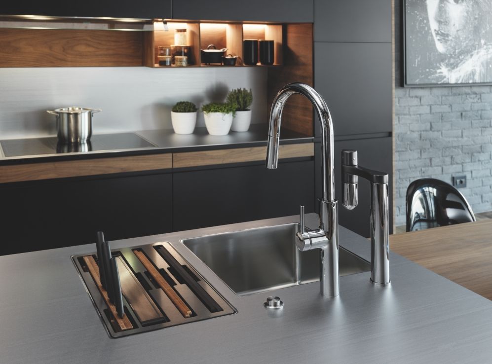 Franke Vital S bateria kuchenna z filtrem stojąca chrom 120.0621.228