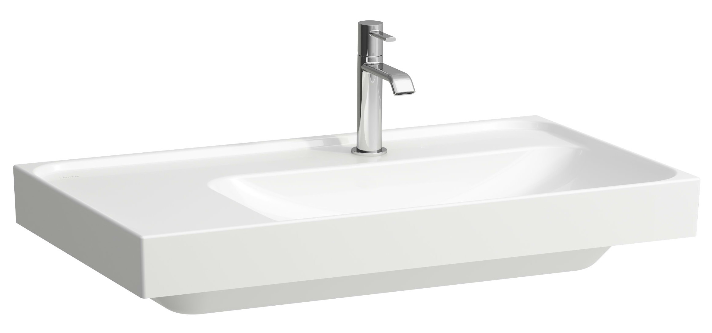 Laufen Meda umywalka 80x46 cm prostokątna ścienna-meblowa biała H8171154001091