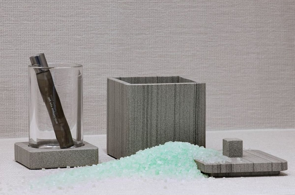 Q-Bath Pure Natural kubek do mycia zębów przezroczysty-szary AWD02341535 - Wysyłka w 24h