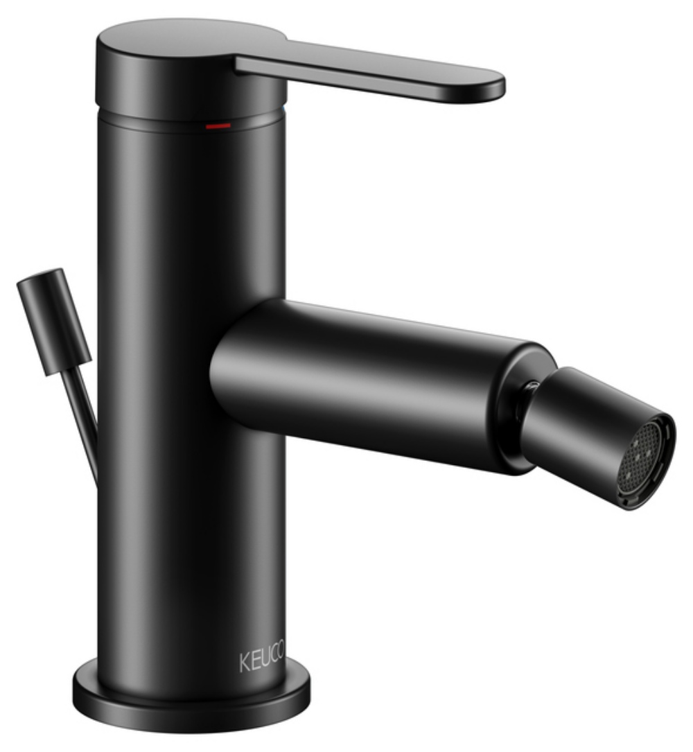 Keuco IXMO Flat bateria bidetowa stojąca czarny mat 59509373000