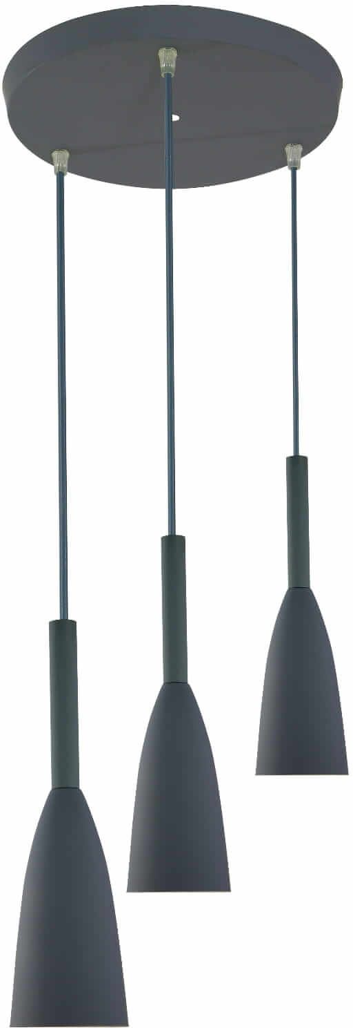 Light Prestige Solin 3 lampa wisząca 3x60W szara LP-181/3PGR