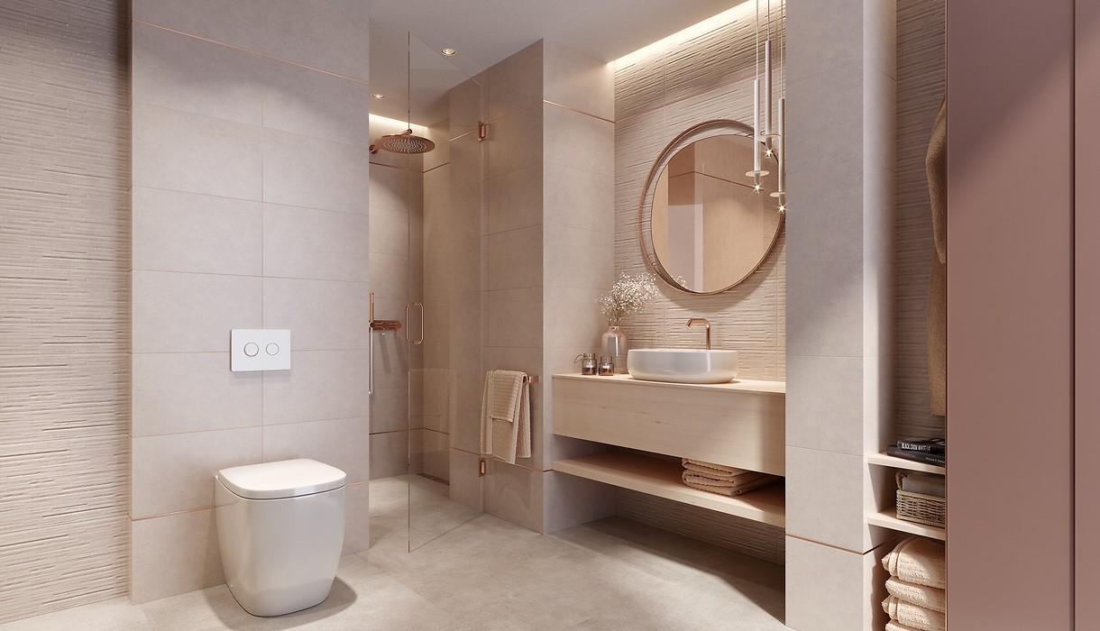 Opoczno Vidal beige satin płytka ścienna 29,8x59,8 cm beżowy połysk