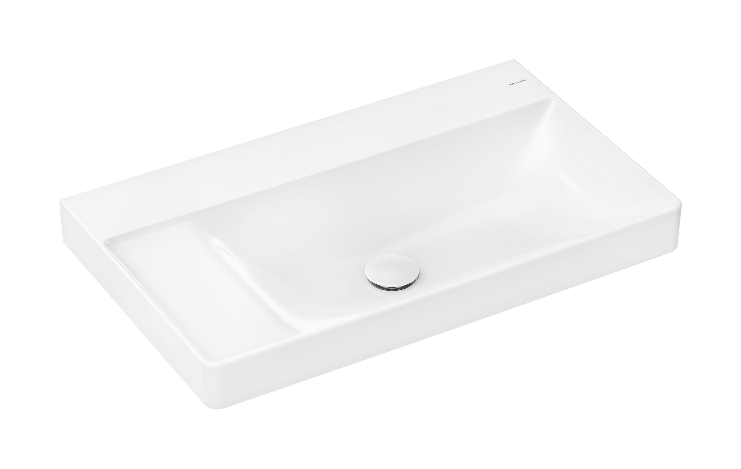 Hansgrohe Xelu Q umywalka 80x48 cm prostokątna ścienna-meblowa biała 61032450