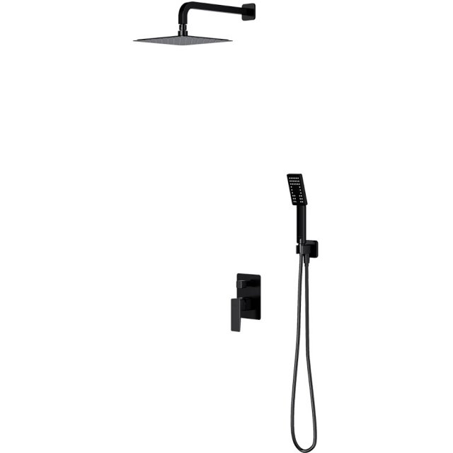 OMNIRES System prysznicowy PARMA podtynkowy czarny mat SYSPM10BL