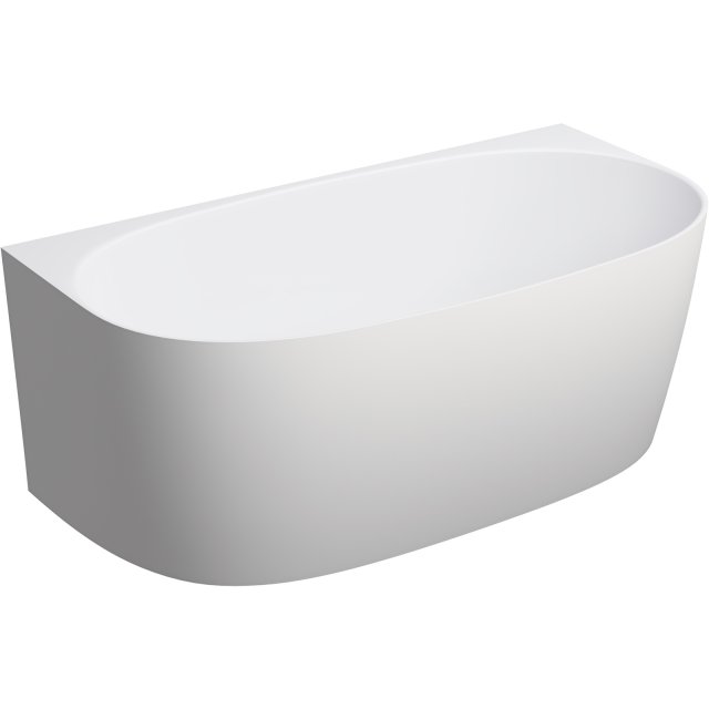 OMNIRES Wanna przyścienna VALENCIA M+ 148x77 biała mat VALENCIA148SWP