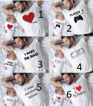 Zestaw Tata Dziecko 2 koszulki !