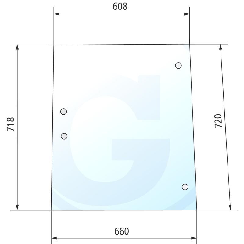 Szyba boczna prawa i lewa Hürlimann 0.9231.214.0