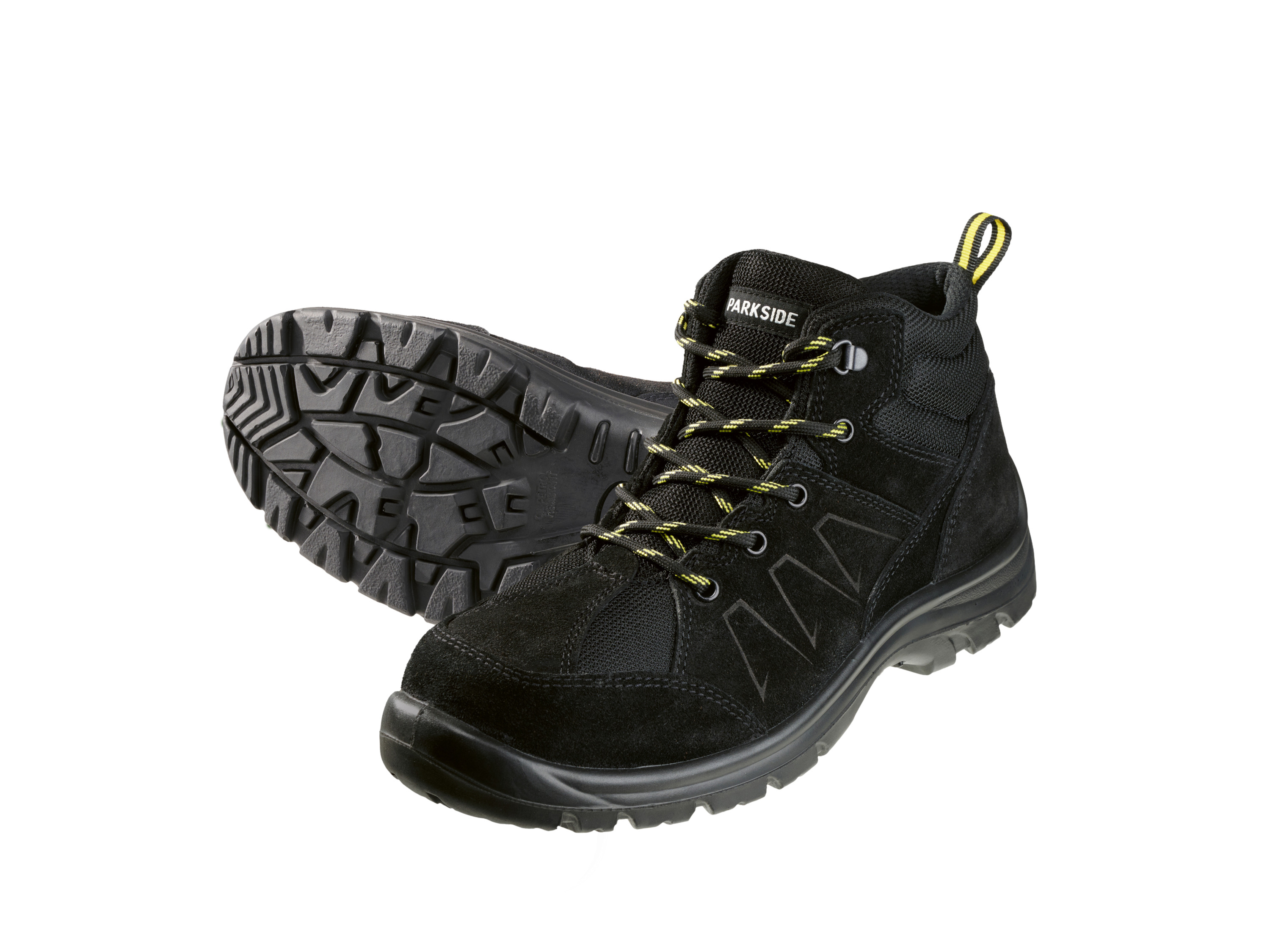 Parkside Buty ochronne męskie S3, skórzane Wysoka cholewka, 45