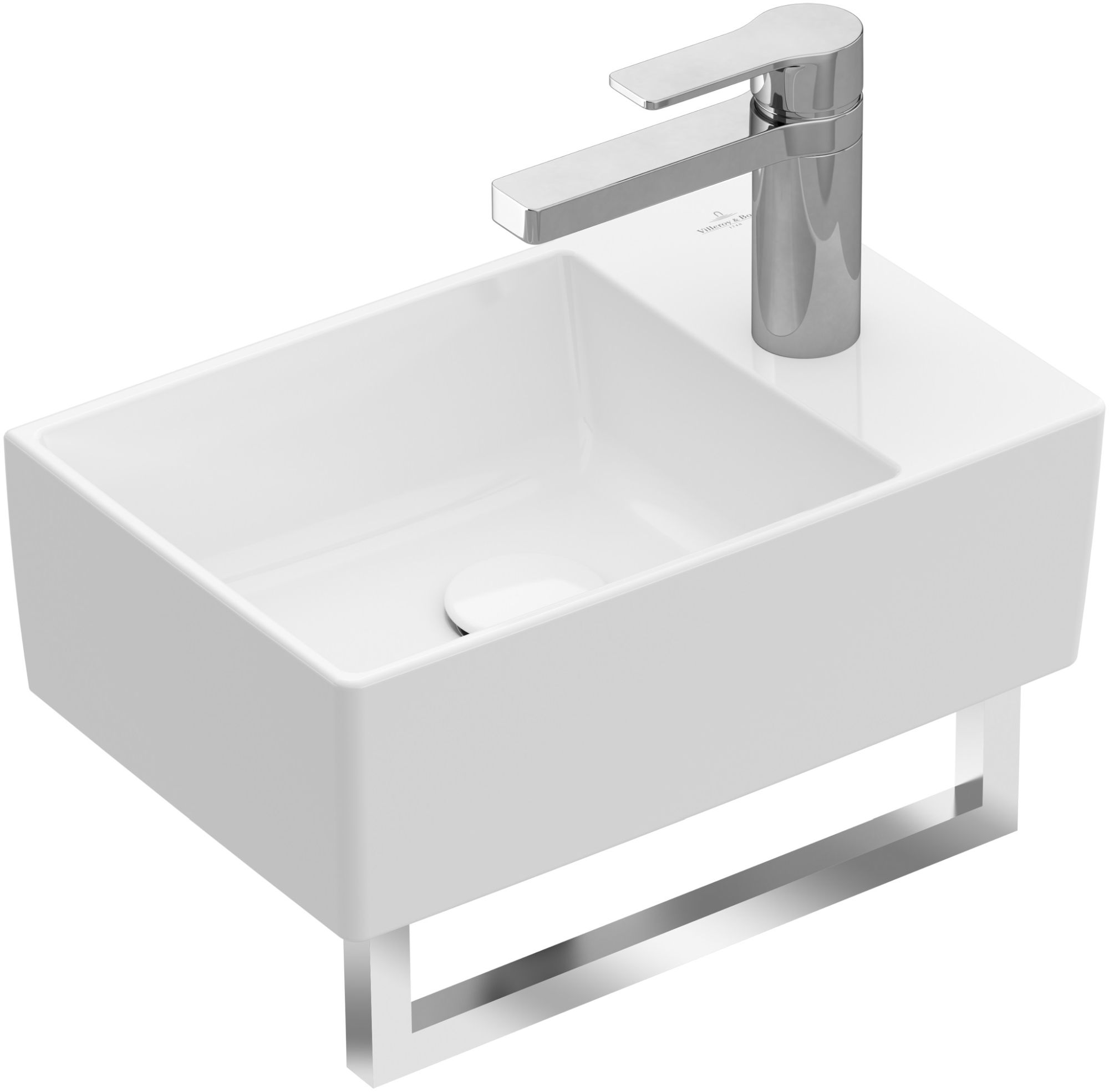 Darmowa Dostawa - Umywalka 40x26 cm prostokątna ścienna biała Villeroy & Boch Memento 2.0 43234001