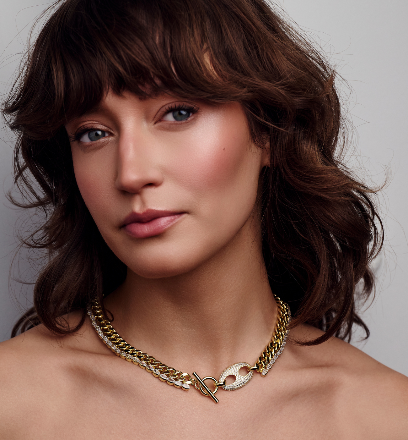 Naszyjnik złoty łańcuch Misaki - By Dziubeka