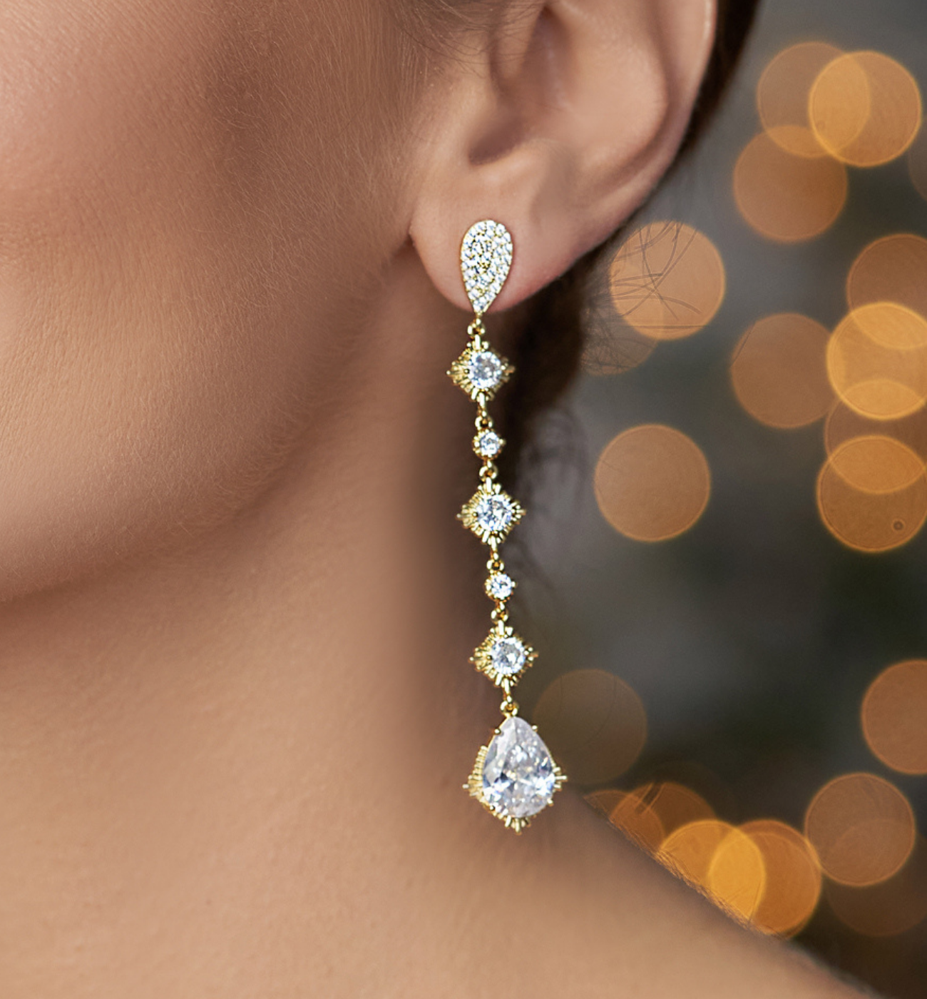 Kolczyki z transparentnymi kryształkami Weekend KSS1213