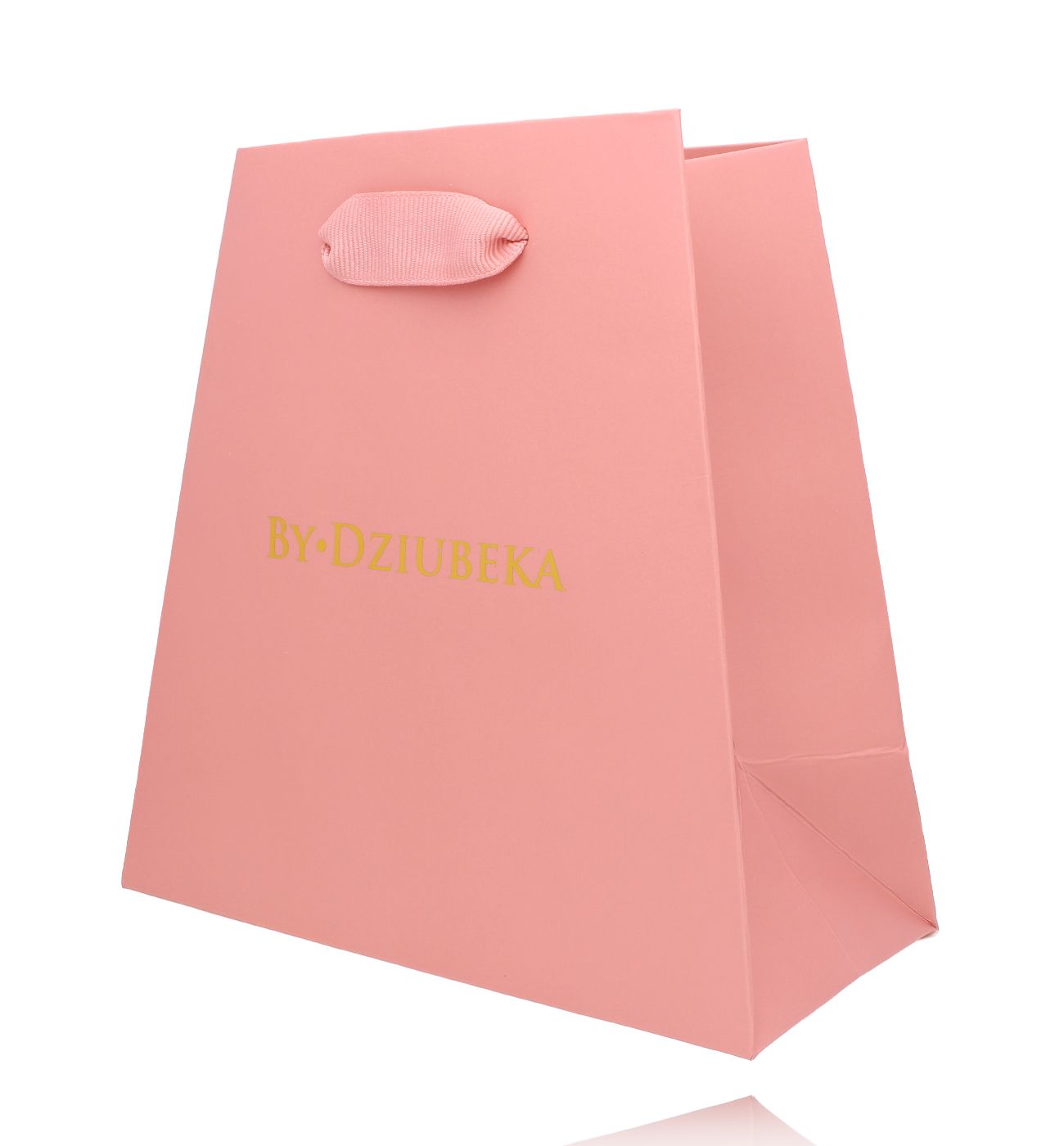 Torebka prezentowa różowa duża - By Dziubeka