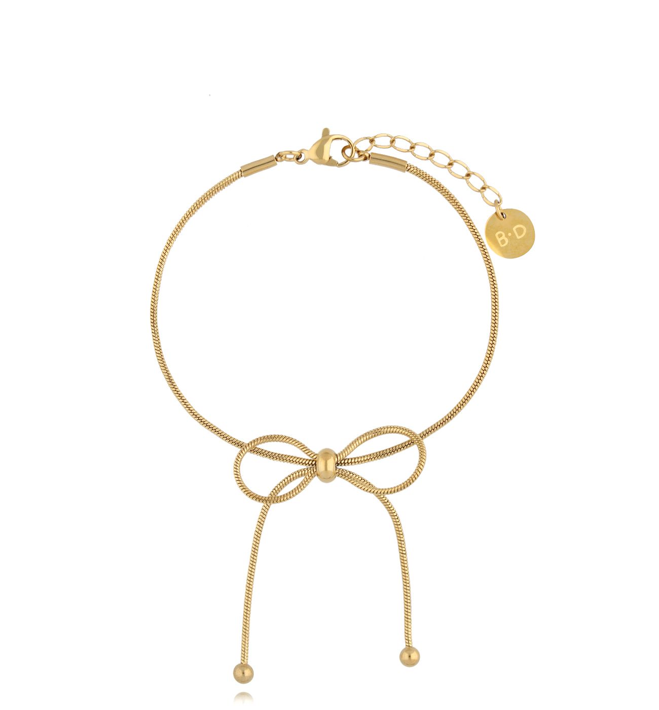 Bransoletka złota z kokardką BSY0173