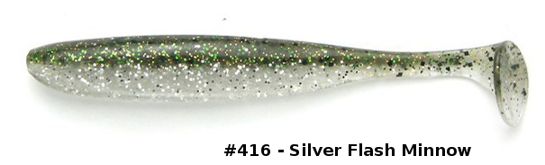 Keitech Guma Easy Shiner 4'' 10cm Silver Flash Minnow