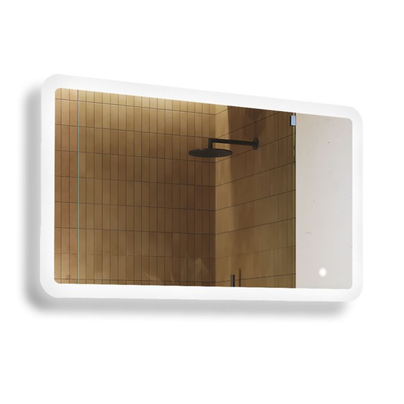 Lustro łazienkowe Artforma LED 120x70cm zaokrąglone LED Dual włącznik ZOA141 1szt.