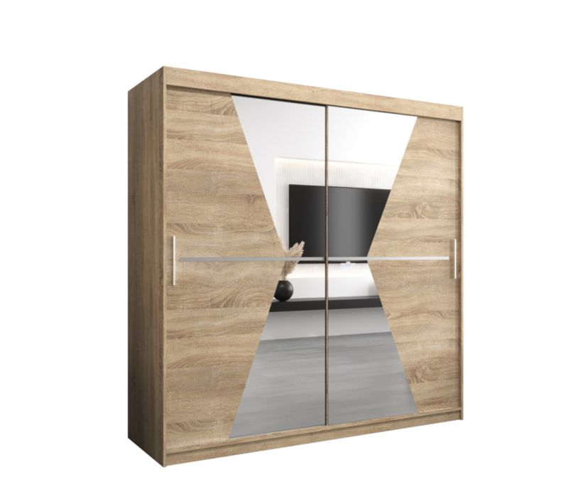 Szafa przesuwna Garderoba Abiks MAROKO 200 sonoma/sonoma 1 szt.