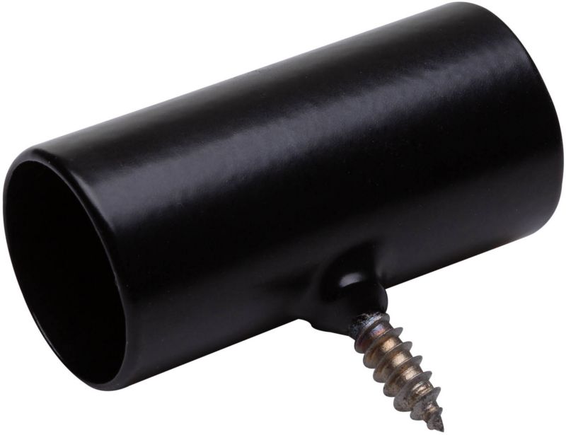 Uchwyt boczny tralki Kornik 20 mm czarny