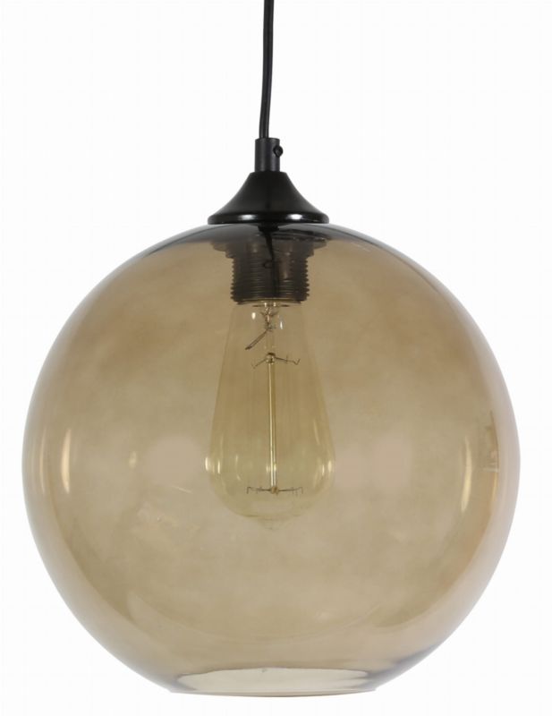 Lampa wisząca Candellux Edison czarno-przezroczysty wym: 120 x 25 x 25 cm 1xE27 x 60W szkło 1 szt.