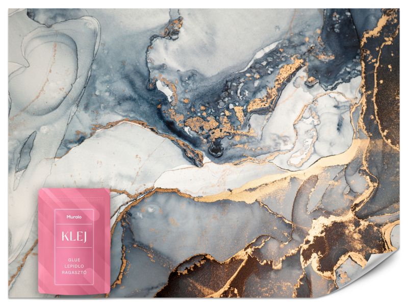 Fototapeta Muralo Niebieski Abstrakcyjny Marmur 450x315 cm 1szt.