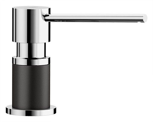Dozownik BLANCO LATO czarny/chrom 526177 1szt.