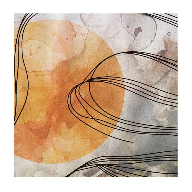 Fototapeta Wallfluent 250x250 cm Harmonijna abstrakcja Dla Miłośników Natury I Subtelnych Motywów Dekoracyjnych 1 szt.