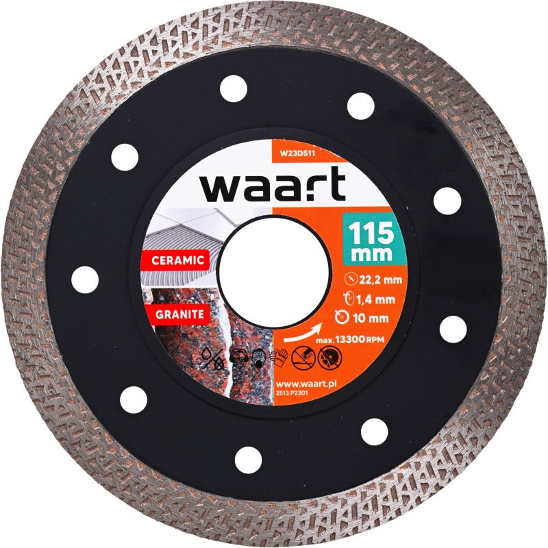 Tarcza diamentowa Waart warkocz 115 x 1,4 x 22,2 mm