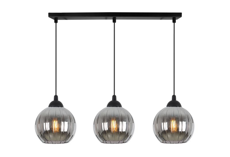 Lampa sufitowa wisząca Light Home LH Costa 3x E27 60W czarny/grafitowy 1szt.