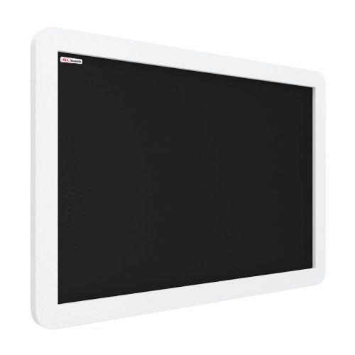 Tablica kredowa czarna ALLboards 90x60 cm rama drewniana smartphone biała 1 szt.