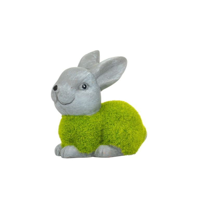 Dekoracyjna figurka Zając, Solis Decor, Mały (Zielony), FQ19222-4, 1 szt.