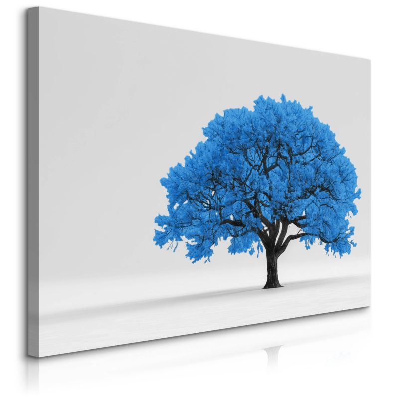 Obraz Muralo Niebieskie Drzewo Abstrakcja Natura 30x20 cm 1 szt.