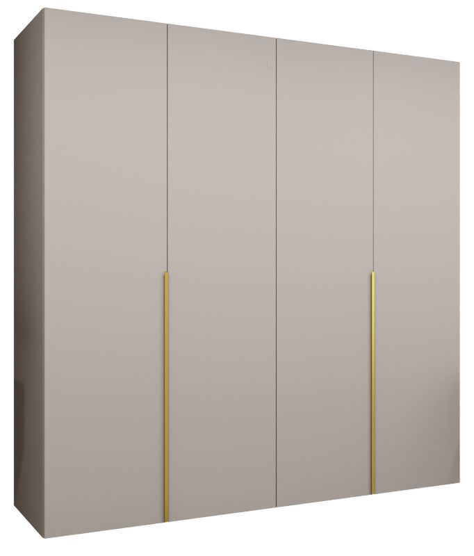 Szafa uchylna otwierana ALICANTE 1 200 wys 202 cm Kaszmir + Złoty 1 szt