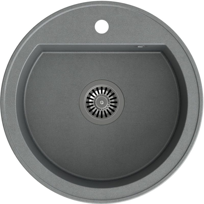 Zlewozmywak wpuszczany Quadron Johnny 210 51x51 cm 1-kom. GraniteQ szary 1 szt.