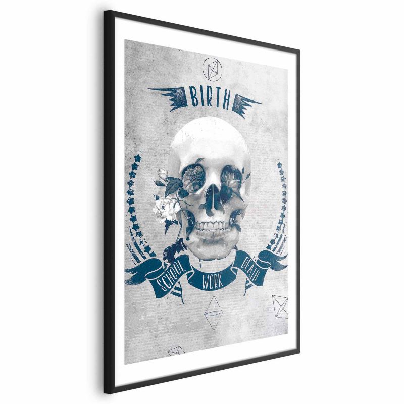 Plakat Artgeist Life Is Brutal 40x60 cm z ramą czarną 1 szt