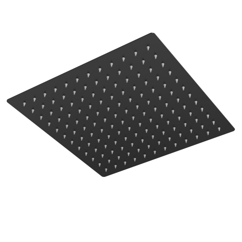 Deszczownica natryskowa prysznicowa Granitan slim kwadratowa czarna 30 cm 1 szt.