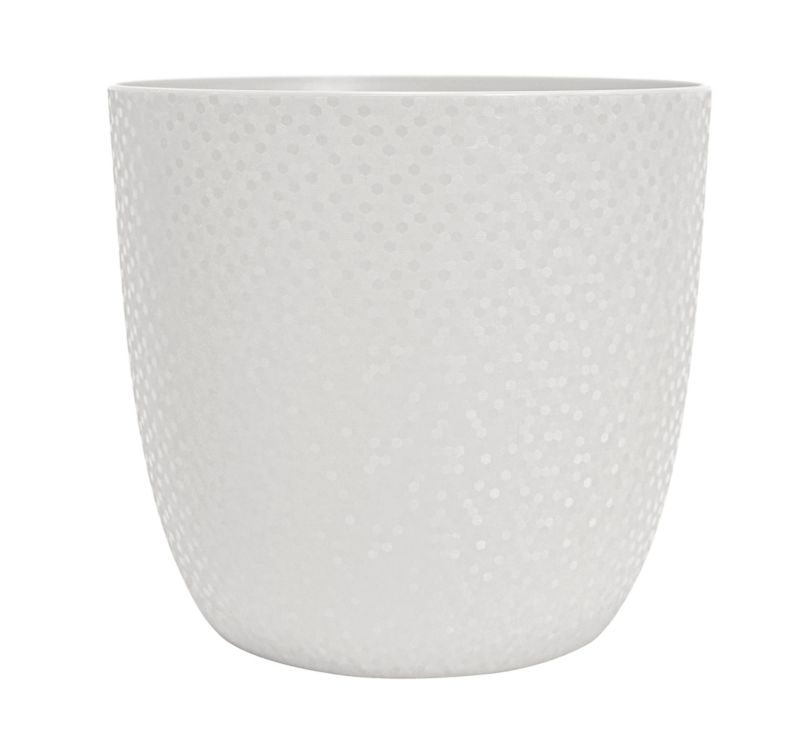 Donica Eda Opale biała 22 cm