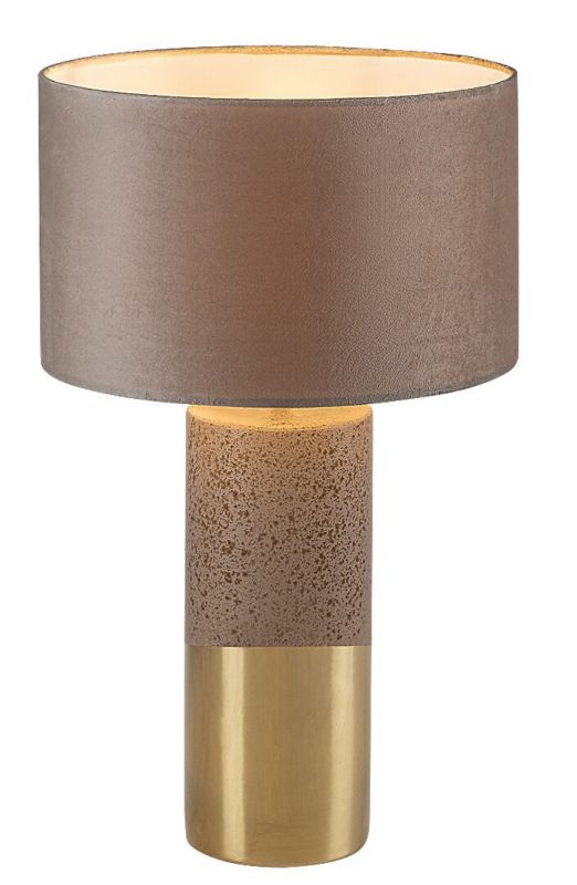 Lampa stołowa Rabalux Yelda brązowo-złota 1 x E27 x 40W IP20 wym: 55 x 33 x 33 cm ceramika - 1 szt.