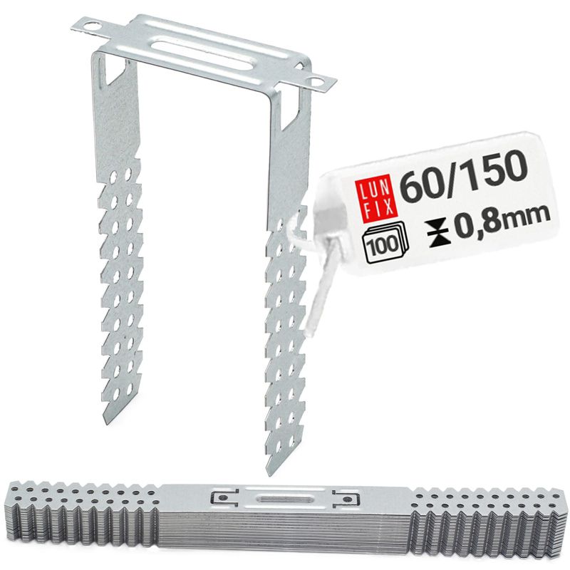 Wieszak do sufitów podwieszanych Lun Fix płaski 60x150 0,8 mm 100szt.
