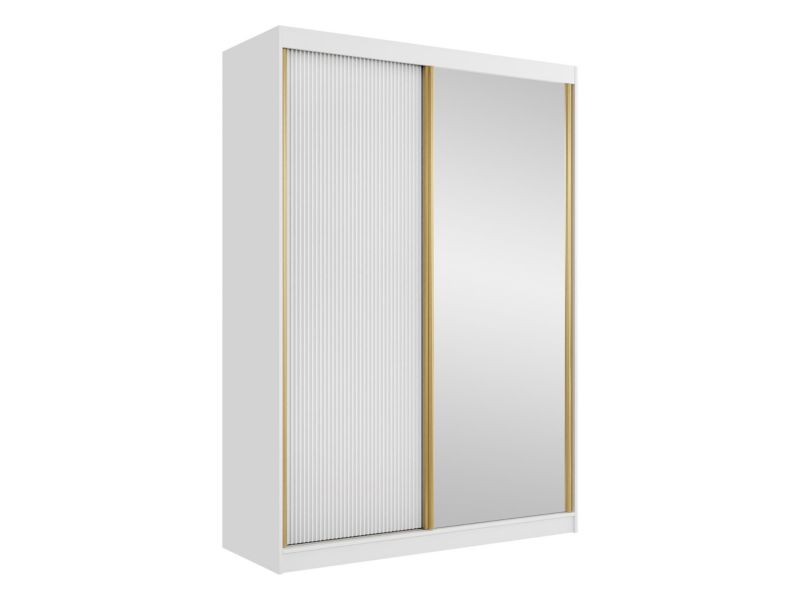 Szafa z lustrem MIRJAN 24 Tireno 2D biały velvet 1 szt.