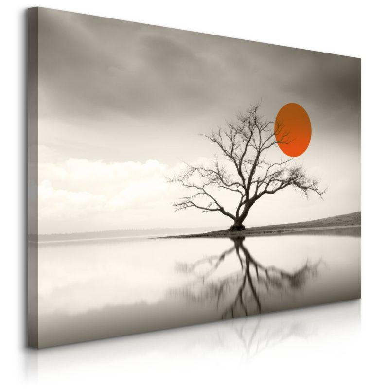 Obraz Muralo Zachód Słońca Jezioro Krajobraz 100x70 cm 1 szt.