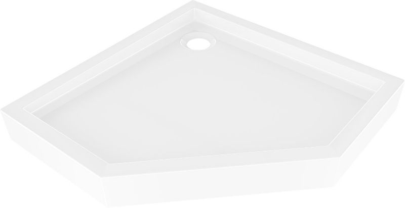 Brodzik pięciokątny Mexen Flow+ biały 80x80 cm 1 szt.