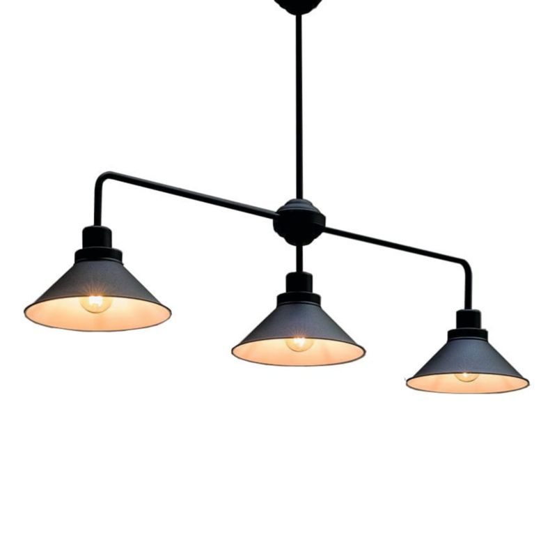 Lampa sufitowa wisząca Nowodvorski Lighting Craft czarna wym: 71 x 117 x 26 cm 3xE27 x 60W 1 szt.