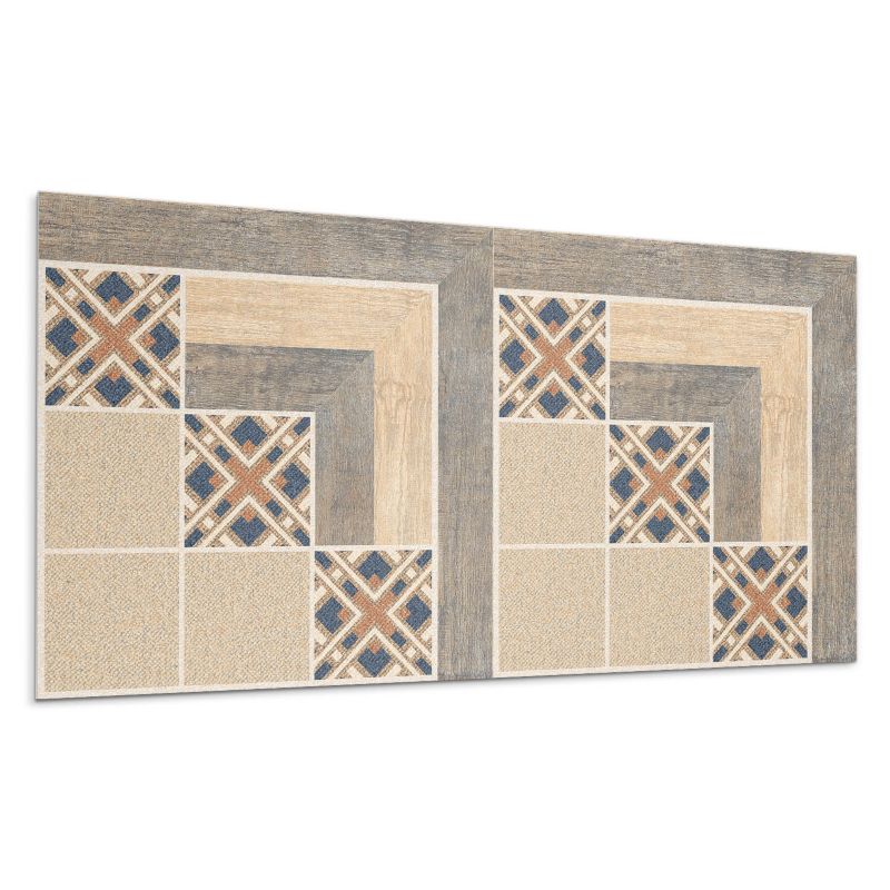 Panel samoprzylepny Wallfluent 120x60 cm Kanciaste motywy na płytkach 1 szt.