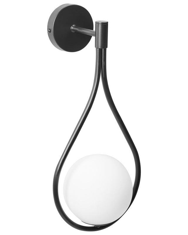 Lampa ścienna Auroue Metal Czarny 1 szt.