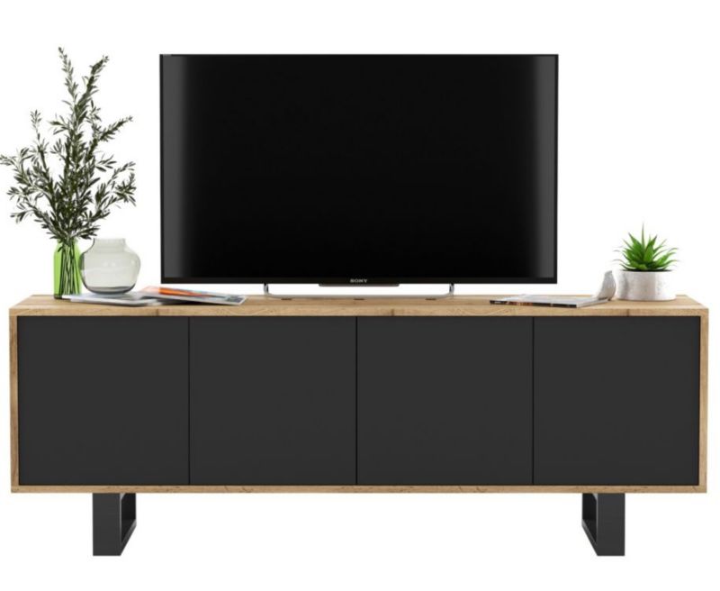 Szafka RTV Meble Lindner SELF 4 120 grafitowa mat 1 szt.