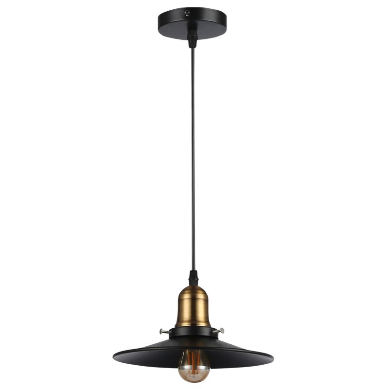 Lampa sufitowa wisząca MasterLED E27 oprawa Loft 112 cm IP20 czarno-złota 1 szt.