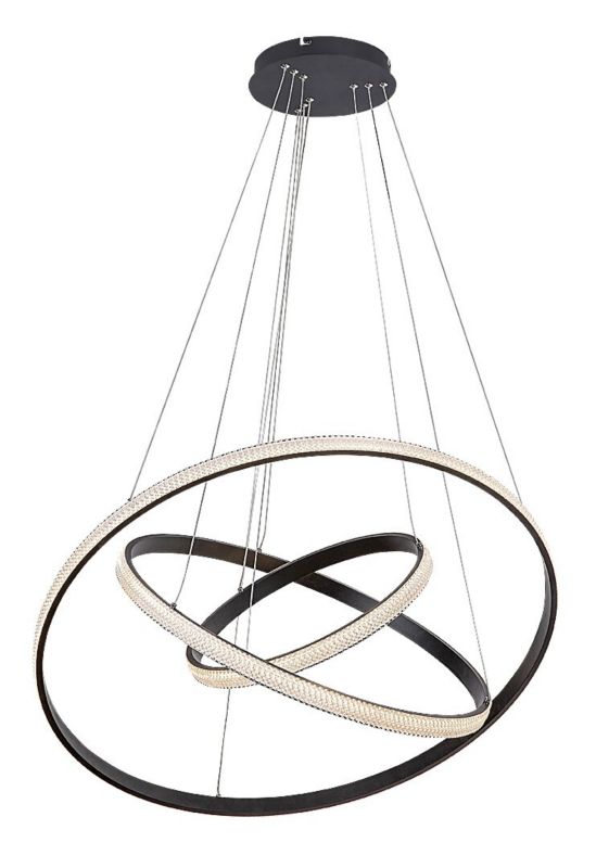 Lampa wisząca Rabalux Grete 2609 czarno-biała ring wbudowany LED 100W 1 szt.