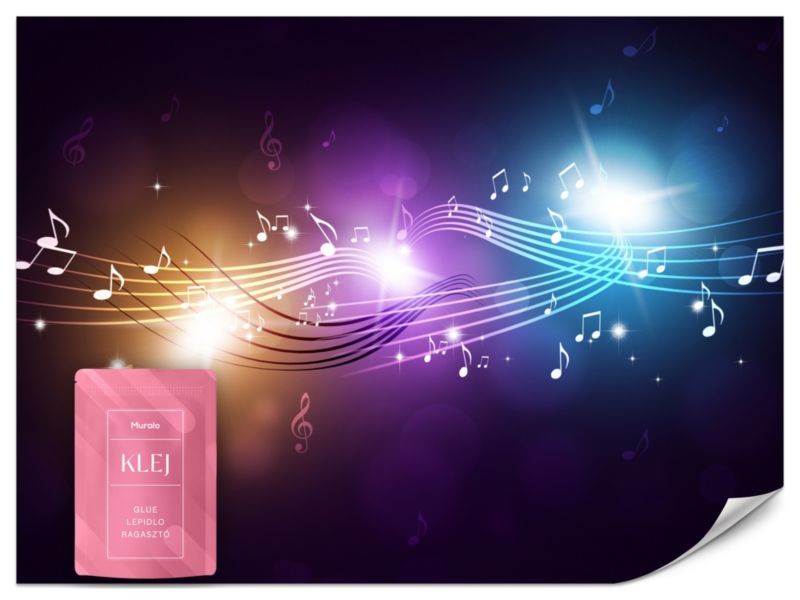 Fototapeta Muralo Nuty na Kolorowym Tle 250x175 cm 1szt.